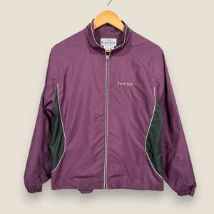 FootJoy Golf Jacket Womens Medium Purple Full Zip Windbreaker Athletic Golf FJ